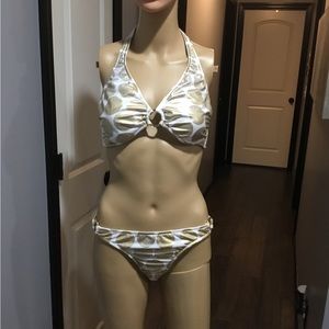 Venus Two-Piece Swimsuit with Gold Dots
